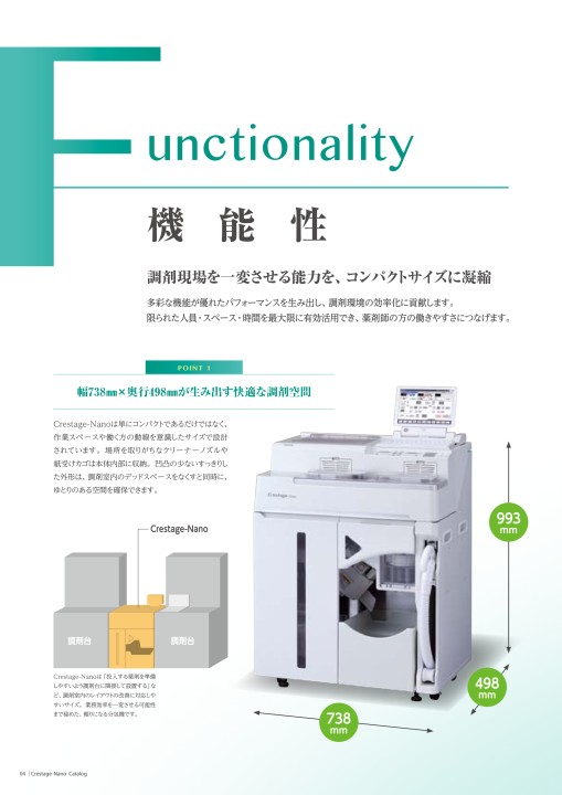 Crestage-Nano - 製品情報 | 株式会社タカゾノ