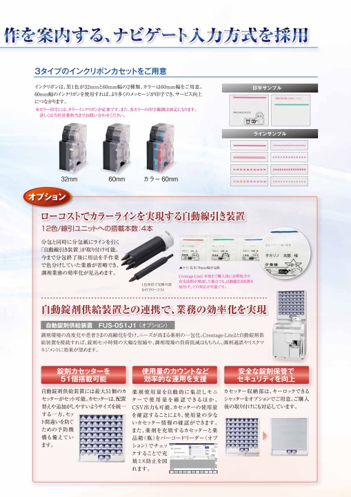 タカゾノ分包器のインクリボンGP2－1A 使い込ま